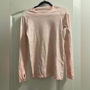 Lululemon Swiftly Tech Womens 10 Long Sleeve Lightweight Pink Athletic Shirt